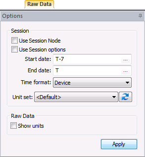 Options Pane